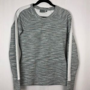 ATHLETA SNOWSCAPE PUOVER CRENECK SWEATSHIRT SMALL